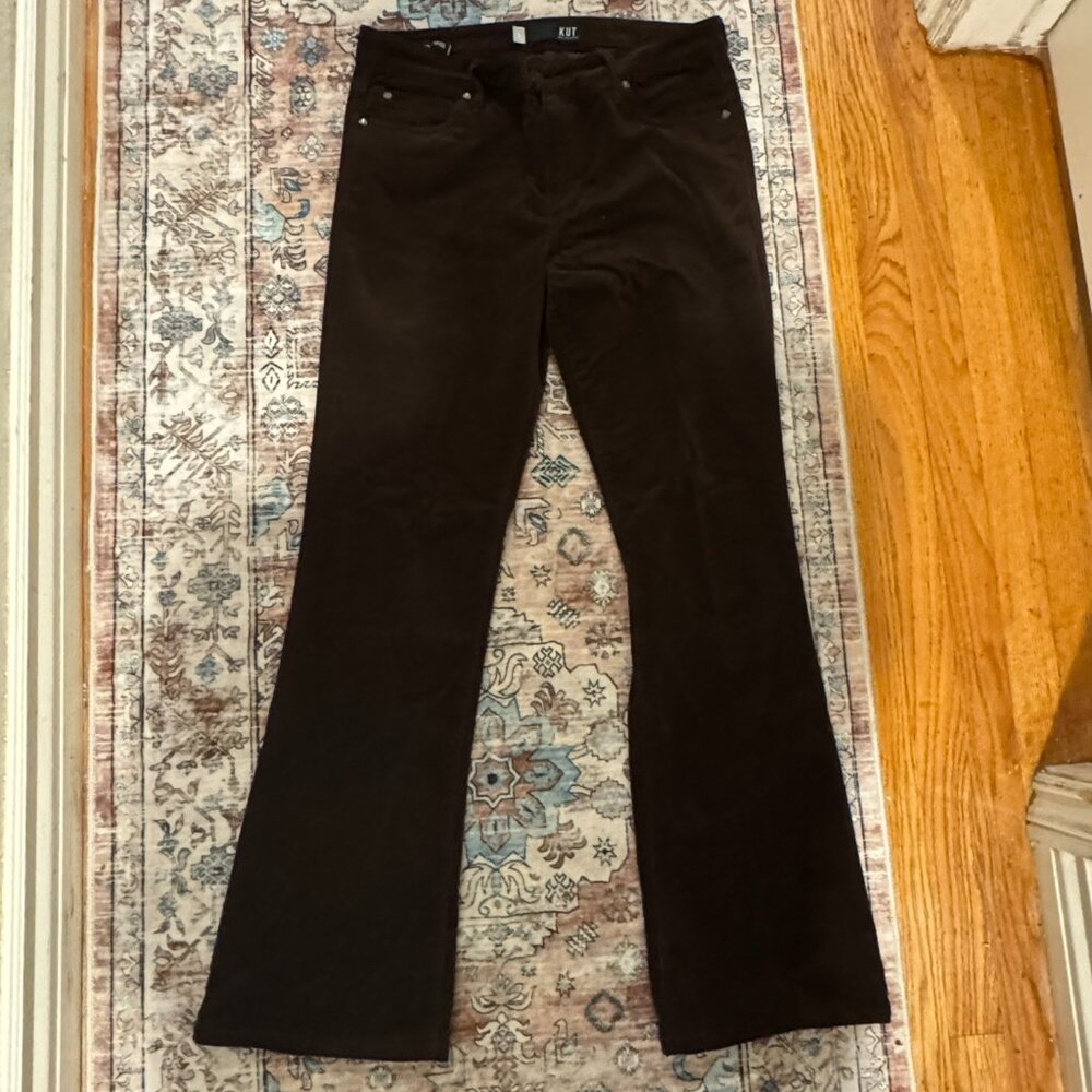 KUT from the Kloth's baby bootcut jeans in brown - Picture 2 of 5